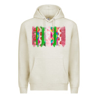 Oatmeal Heather summer brushstrokes Premium Hoodie - CowhideDigitalArt
