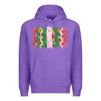 Purple summer brushstrokes Premium Hoodie - CowhideDigitalArt