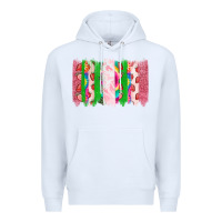 White summer brushstrokes Premium Hoodie - CowhideDigitalArt