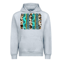 Heather Grey gemstone sunflower cowhide brushstroke Urban Hoodie - AdoDesignShop