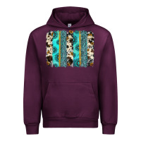 Mauve Wine gemstone sunflower cowhide brushstroke Urban Hoodie - AdoDesignShop