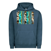 Pigment Midnight Navy gemstone sunflower cowhide brushstroke Urban Hoodie - AdoDesignShop