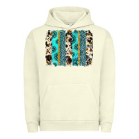 Pigment Pistachio gemstone sunflower cowhide brushstroke Urban Hoodie - AdoDesignShop