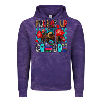 Cloud Purple pucker up cowboy olivia Vintage Hoodie - OliviaCreatesArt
