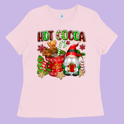 Hot Cocoa Ladies Tee Designed By Texasbilliewilder