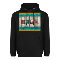 Black western turquoise mama Heavyweight Hoodie - BarkalooDesign