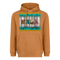 Meerkat western turquoise mama Heavyweight Hoodie - BarkalooDesign