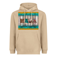 Mushroom western turquoise mama Heavyweight Hoodie - BarkalooDesign