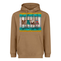 Toasted Coconut western turquoise mama Heavyweight Hoodie - BarkalooDesign