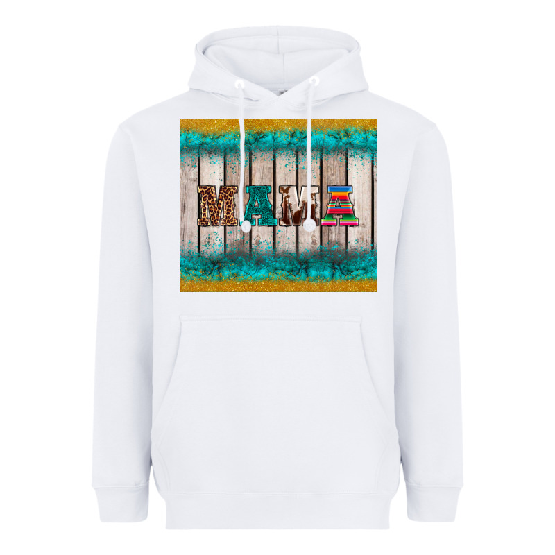 Western Turquoise Mama Heavyweight Hoodie by BarkalooDesign | Teevron