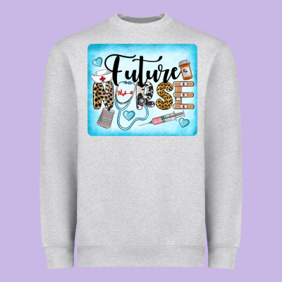Western Future Nurse Heavyweight Sweatshirt Designed By Lillyallendesigns