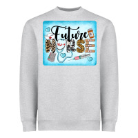 Heather Grey Western Future Nurse Heavyweight Sweatshirt - LillyAllenDesigns
