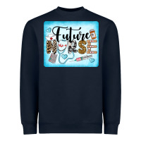 Navy Western Future Nurse Heavyweight Sweatshirt - LillyAllenDesigns