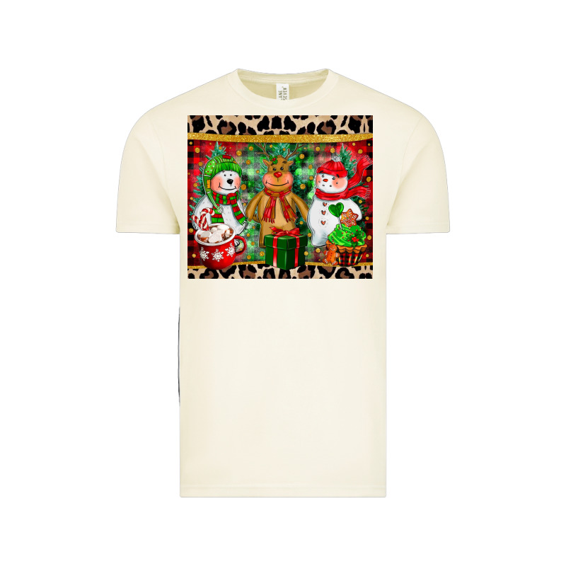 Christmas Snowman Polar Bear Reindeer Vintage Tee by CowGirlArtShop | Teevron