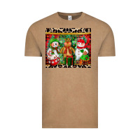 Vintage Coffee christmas snowman polar bear reindeer Vintage Tee - CowGirlArtShop