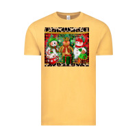 Vintage Mustard christmas snowman polar bear reindeer Vintage Tee - CowGirlArtShop
