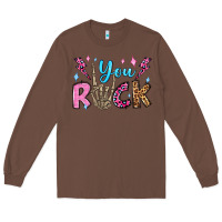 Chestnut you rock valentine's day olivia Long Sleeve Tee - OliviaCreatesArt