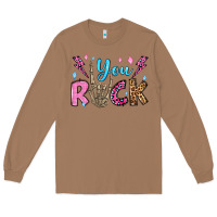 Toasted Coconut you rock valentine's day olivia Long Sleeve Tee - OliviaCreatesArt