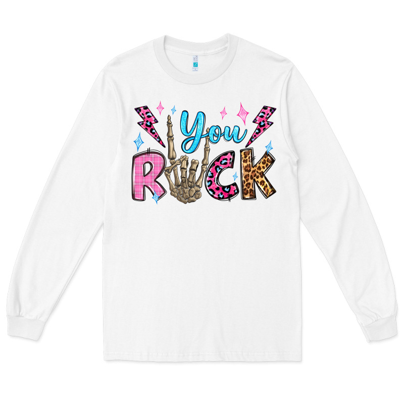 You Rock Valentine's Day Olivia Long Sleeve Tee by OliviaCreatesArt | Teevron