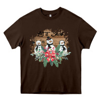 Chocolate Brown Let it snow Heavy Core Tee - Bettercallsaul