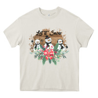 Cream Let it snow Heavy Core Tee - Bettercallsaul