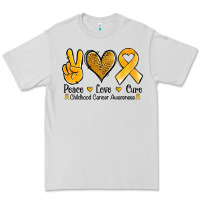 Dove Grey peace love cure childhood cancer Premium Tee - Jasminsmagicworld