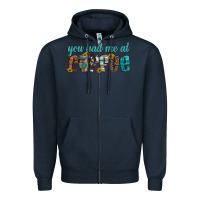 Navy you had me at coffee Zipper Hoodie - Artiststas