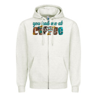 Oatmeal Heather you had me at coffee Zipper Hoodie - Artiststas