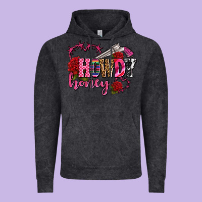 Howdy Honey Rose Olivia Vintage Hoodie Designed By Oliviacreatesart