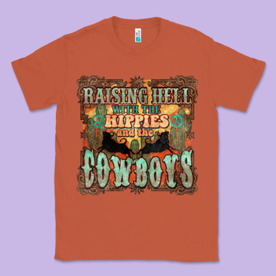 Raising Hell With The Hippies And The Cowboys Classic Tee Designed By Howdyjamesfarm