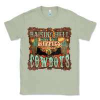 Matcha Raising hell with the hippies and the cowboys Classic Tee - HowdyJamesFarm