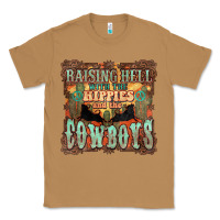 Toasted Coconut Raising hell with the hippies and the cowboys Classic Tee - HowdyJamesFarm