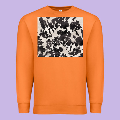 Black And White Cowhide Tumbler Premium Sweatshirt Designed By Barkaloodesign