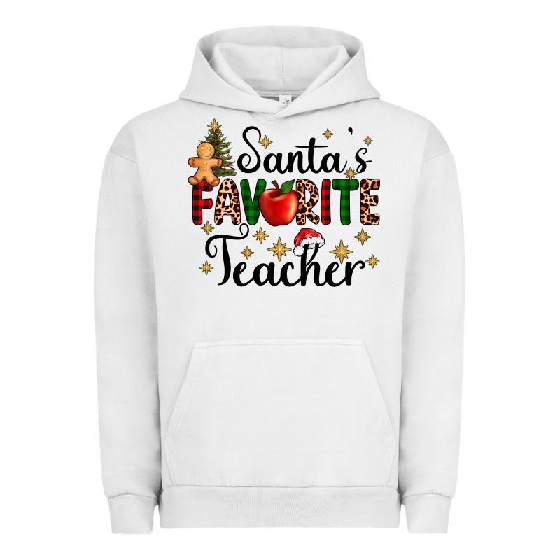 Santa's Favorite Teacher Urban Hoodie by AdoDesignShop | Teevron