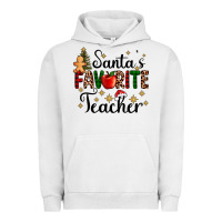 Pigment Lunar Rock santa's favorite teacher Urban Hoodie - AdoDesignShop