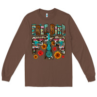 Chestnut western free bird Long Sleeve Tee - OliviaCreatesArt