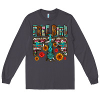 Smoke western free bird Long Sleeve Tee - OliviaCreatesArt