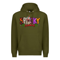 Army Green spooky summer vibes Premium Hoodie - CowhideDigitalArt