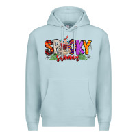 Blue Mist spooky summer vibes Premium Hoodie - CowhideDigitalArt
