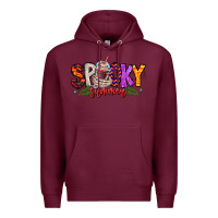 Burgundy spooky summer vibes Premium Hoodie - CowhideDigitalArt