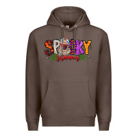 Coffee spooky summer vibes Premium Hoodie - CowhideDigitalArt