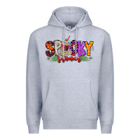 Heather Grey spooky summer vibes Premium Hoodie - CowhideDigitalArt