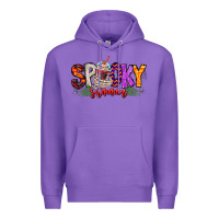 Purple spooky summer vibes Premium Hoodie - CowhideDigitalArt