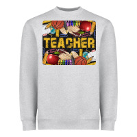 Western Teacher Black And Glitter Heavyweight Sweatshirt | Teevron
