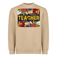 Mushroom Western Teacher Black And Glitter Heavyweight Sweatshirt - LillyAllenDesigns