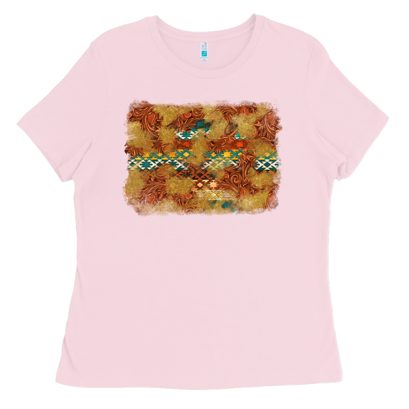 Aztec Background Pattern Western Ladies Tee by texasbilliewilder | Teevron
