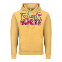 Vintage Mustard feeling lucky Vintage Hoodie - OliviaCreatesArt