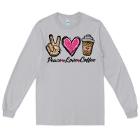 Moon Dust peace love coffee Long Sleeve Tee - Jasminsmagicworld