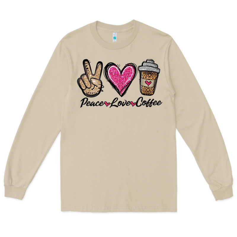 Peace Love Coffee Long Sleeve Tee by Jasminsmagicworld | Teevron