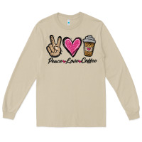 Mushroom peace love coffee Long Sleeve Tee - Jasminsmagicworld